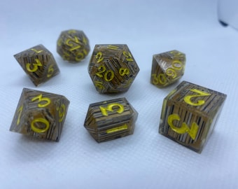 Los caprichosos del bosque: juego de dados de 7 piezas para el juego de rol Dungeon and Dragons DnD