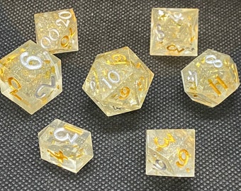 Robo de banco - Juego de dados de 7 piezas para rol de mazmorras y dragones (D&D)