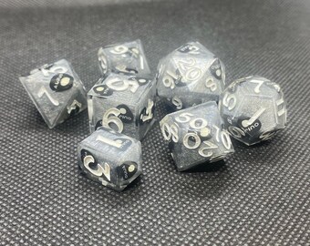 Sesión espeluznante: juego de dados de 7 piezas para rol, mazmorras y dragones, DnD