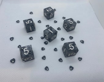 Sesión espeluznante - Juego de dados D6 de 6 piezas