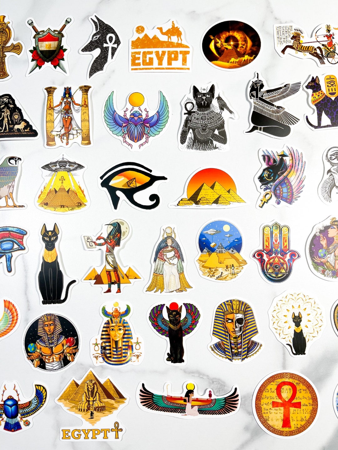 Egyptian Laptop Sticker Pack Egyptian Pharaoh Stickers Etsy