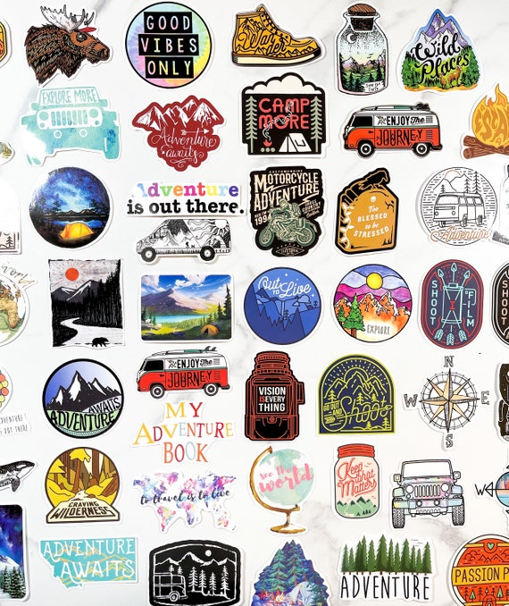 Vintage Outdoor Travel Sticker,Luggage laptop Sticker Wholesale Stickers