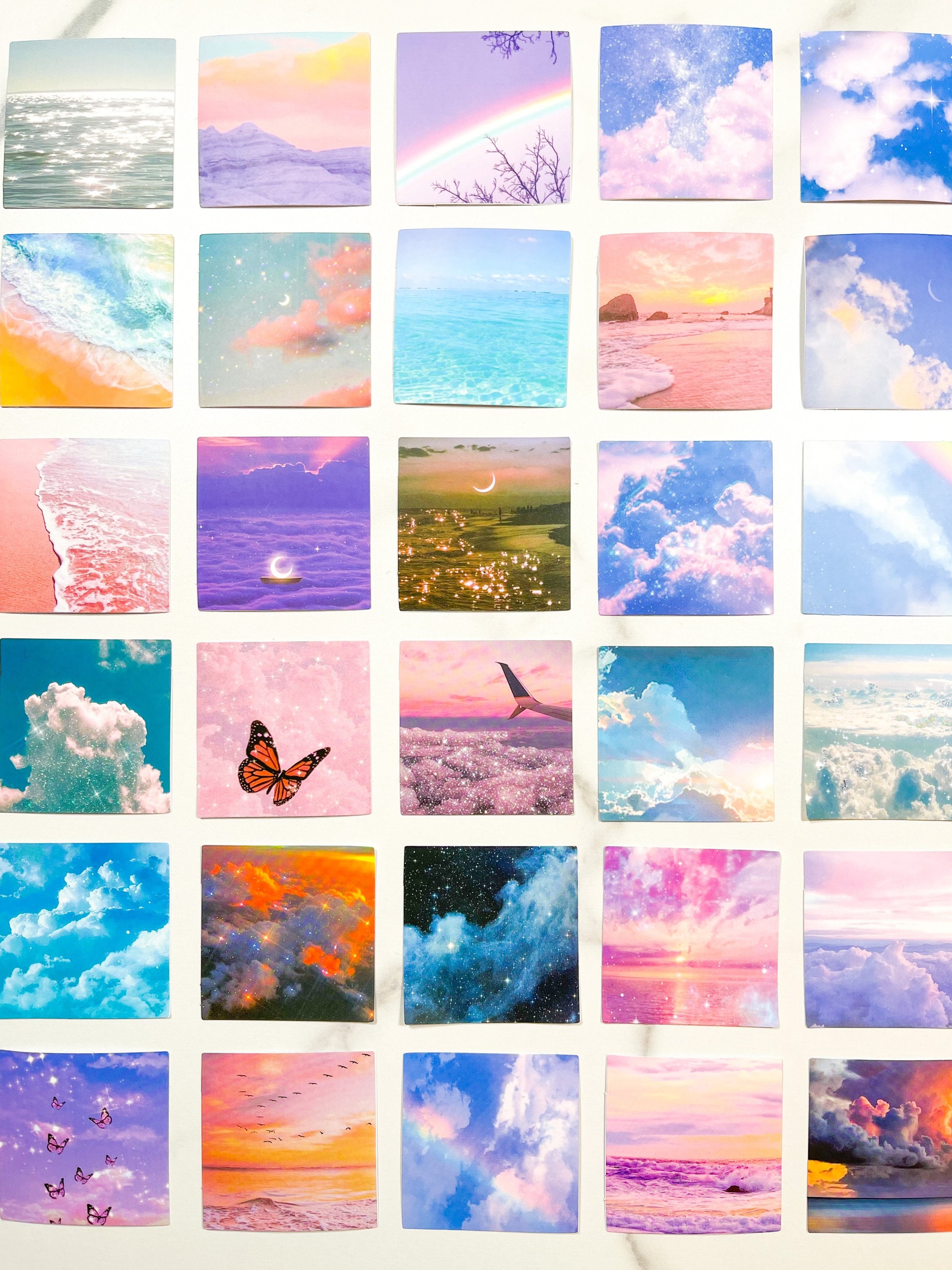 Aesthetic Scenery Sticker Pack Sunset Stickers Beach Stickers Cloud