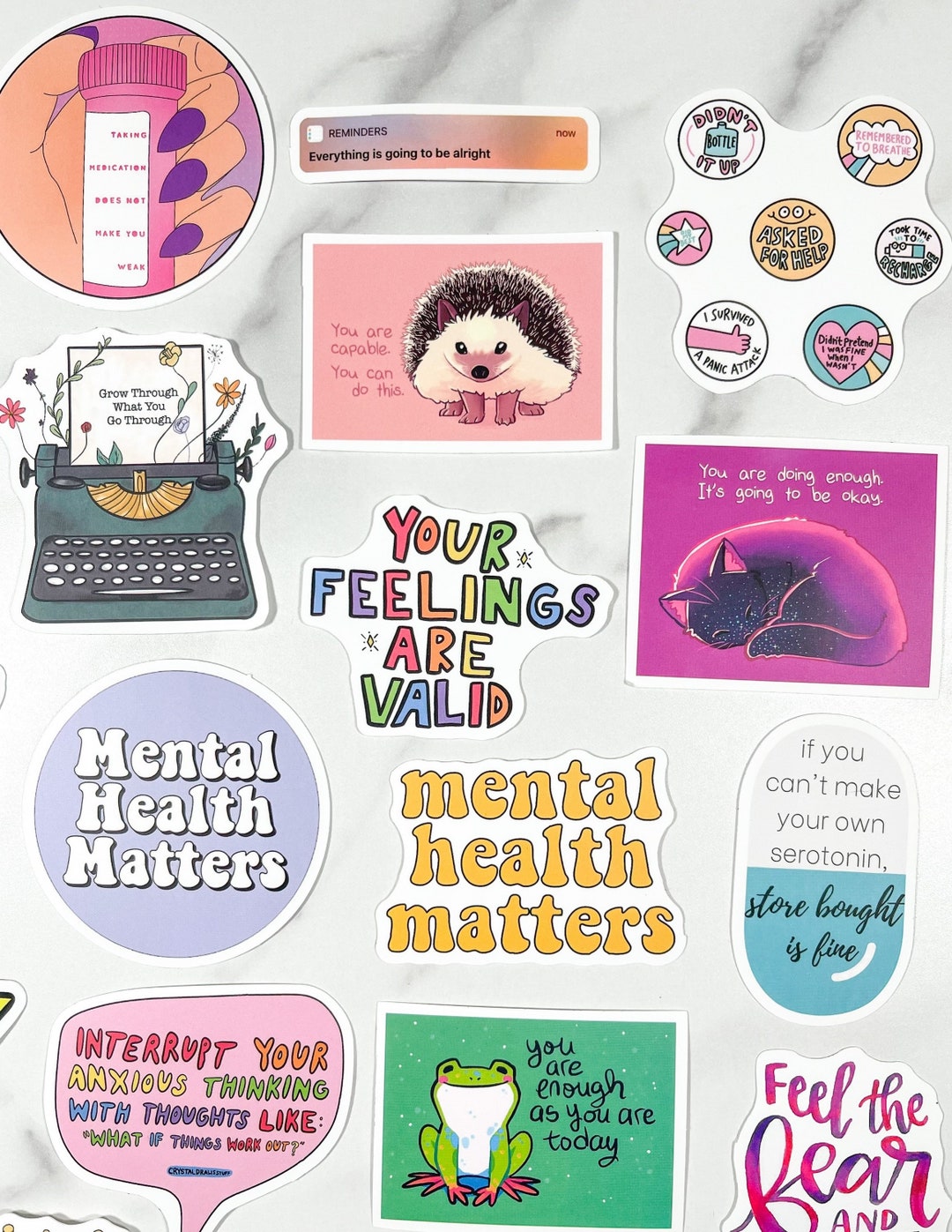 Back to School Mental Health Laptop Sticker Pack Mental - Etsy