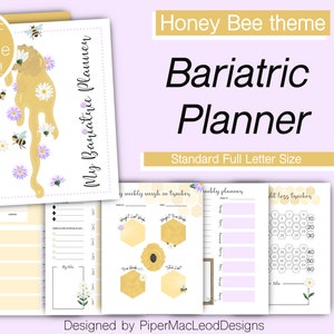 Bariatric Surgery Planner, RNY Gastric Bypass Journal, Gastric Sleeve Pre-Op Post-Op Printables, VSG Diary, Food, Goal & Measurements Pages