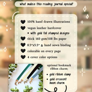 Reading COMPANION Journal, Hardcover Book Review Log, Colorable Bookshelf Tracker, Literary Planner, TBR Organizer, Goals Challenge image 7