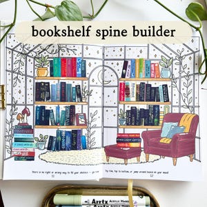 Bookshelf Spine Builder, Book Tracker Printables, Canva Tool, Reading Journal Upgrade, Printable Book Covers, Expanded and Companion Version