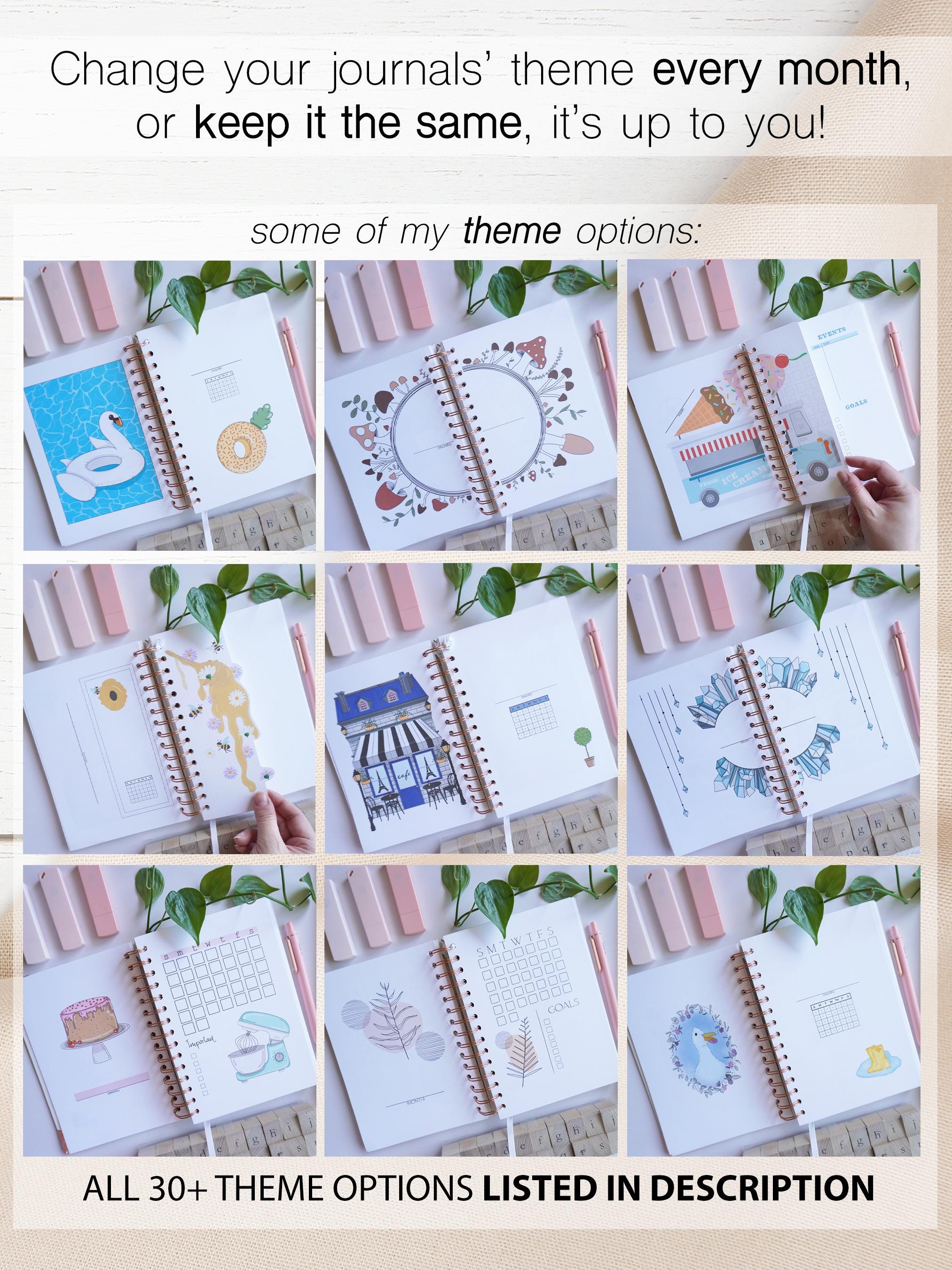 Premade Bullet Point Journal A5, Undated Monthly Custom Planner, Unique ...