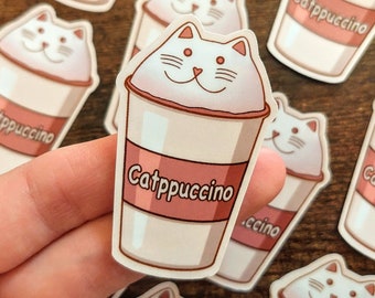Catppuccino Vinyl Sticker