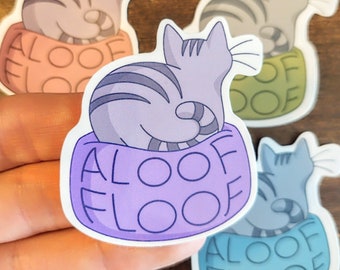 Aloof Floof Vinyl Sticker