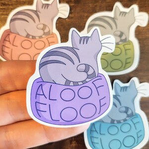 Aloof Floof Vinyl Sticker