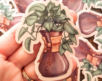 Chemex Planter Vinyl Sticker