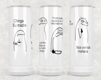 Flork tumbler/ Pinche trabajo speaker tumbler- vaso de flork con altavoz inalambrico