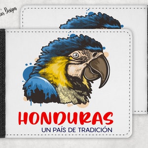 ホンジュラス財布/男性へのギフト/お父さんへのギフト/夫へのギフト- billetera con diseño de Honduras