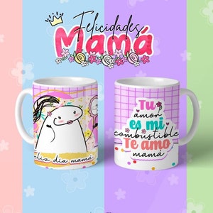 Flork mug/ Taza para mama/Tu amor es mi combustible mama