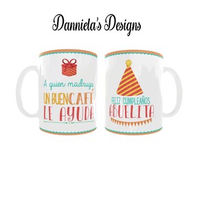 Taza para abuela-Feliz cumpleaños abuela