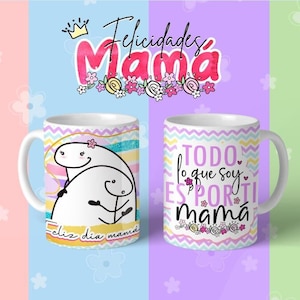 Flork mug/ Taza para mama/Todo lo que soy es por ti mama