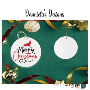 Feliz adorno navideño / Decoración navideña- Adornos para árboles de Navidad