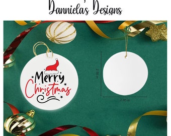 Merry Christmas ornament / Christmas Decoration- Christmas tree ornaments