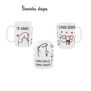 Te amo taza-bloem taza