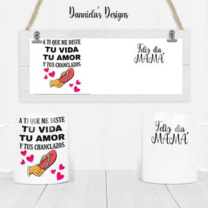 tu vida amor y chanclasos-taza para mama/ taza para suegra
