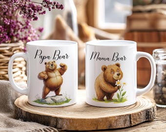 Mokkenset mama beer papa beer - cadeau voor ouders