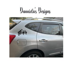 do not touch my car/ car decal