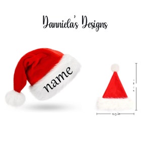 Custom Adult Christmas hat/ Personalized Christmas hat / Custom santa hat Christmas / Christmas hat / Christmas Decoration