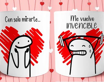 Mug Flork - Me vuelves invencible. taza de amor - saint valentin