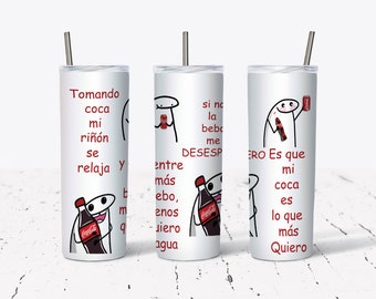 Tomando coca  vaso flork/ vaso de 20/30 oz