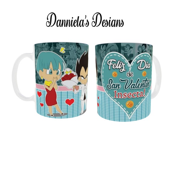 Taza de amor Vegueta/Taza insecta - Valentine's day mug