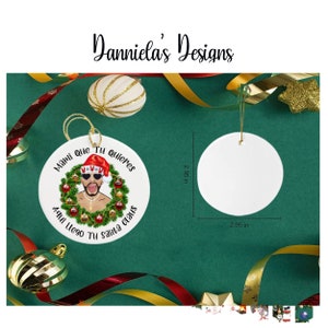 Adorno navideño de conejito malo / Decoración navideña- Adornos para árboles de Navidad