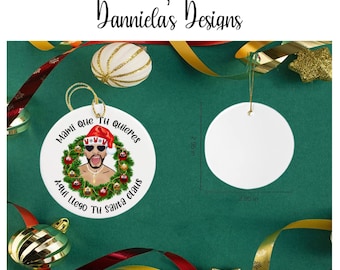 Bad bunny Christmas ornament / Christmas Decoration- Christmas tree ornaments