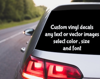 Custom Car Decal: Personalized Weatherproof Vinyl Sticker
