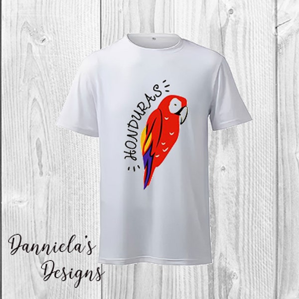 Guacamaya Shirt Unisex/ Honduran shirt/ Camisa de Honduras
