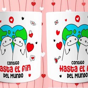 Bloemmok- contigo hasta el fin del mundo taza- taza de amor