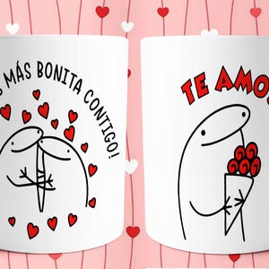 Flork Mug- mi vida es mas bonita contigo taza- taza de amor