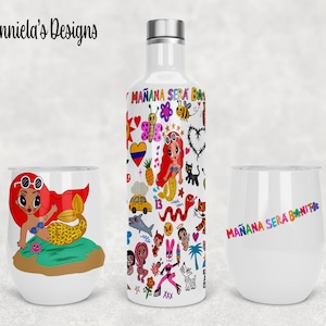 Karol G wine set-  Mañana sera bonito wine bottle- Custom gift