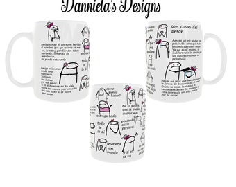 Flork Mug/ Cosas del amor/ Amiga Ana Gabriel- cancion en taza
