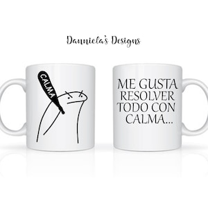 Kubek Flork / taza de spokojna / Me gusta resolwer todo con spokojna