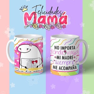Flork mug/ Taza para mama/No importa donde valla mi madre siempre me acompaña