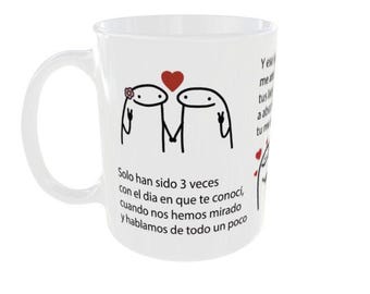 Taza Flork/ Me empiezo a enamorar- Los temerarios- cancion en taza