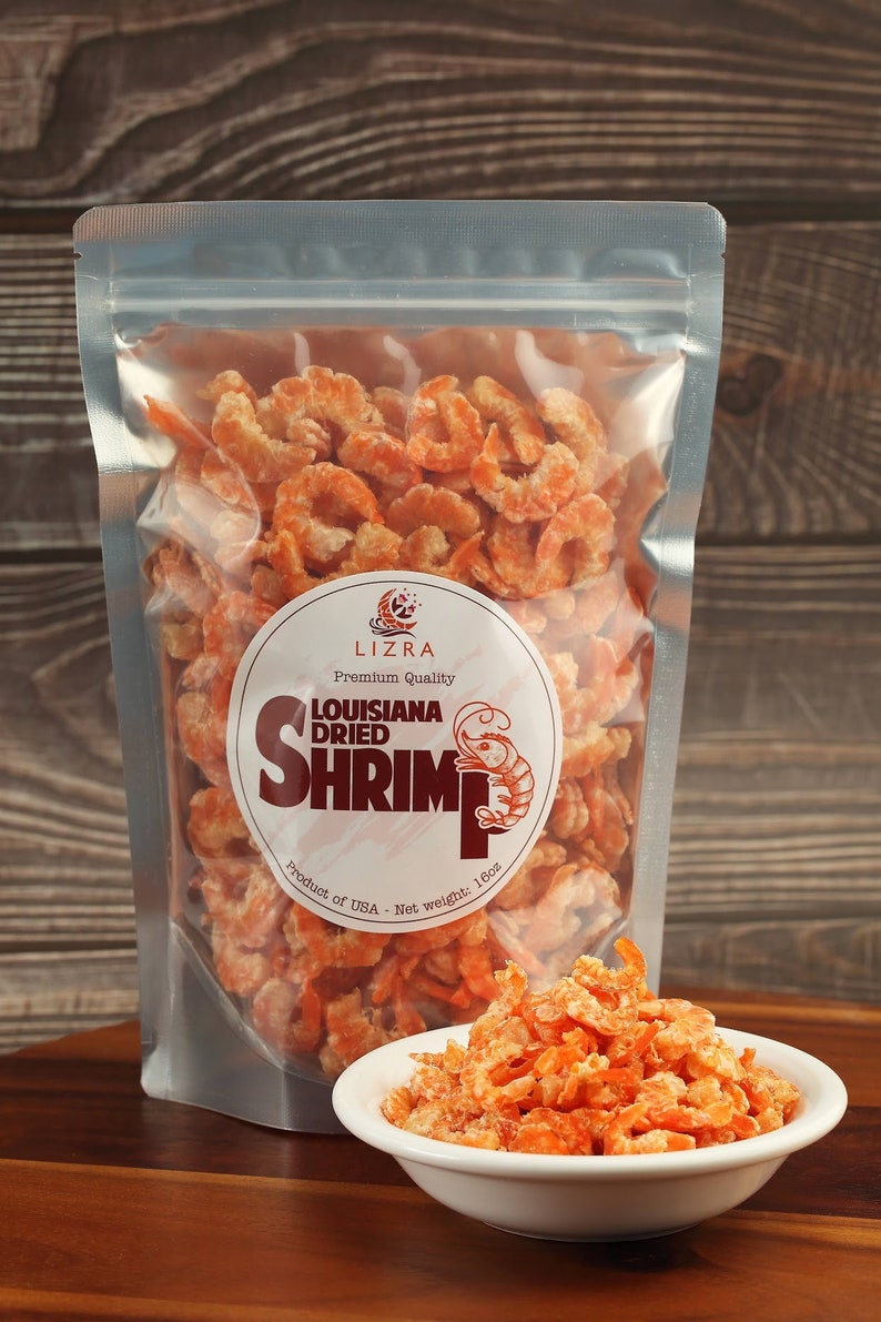 Louisiana Dried Shrimp By Lizra Size Medium 16oz/1lb Bag Etsy