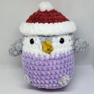 Christmas Penguin crochet plush