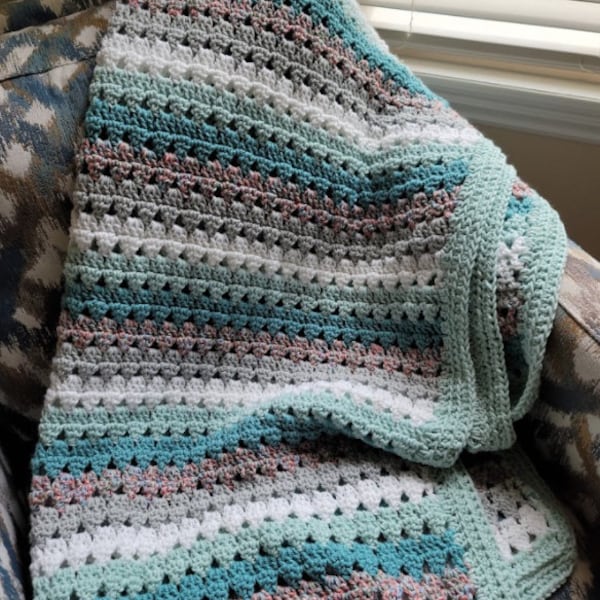 Crochet Afghan - Modern Granny