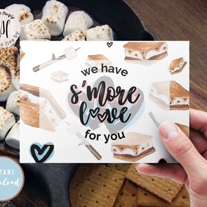 Wir fügen S'more Love Gender Reveal Baby Shower Danke, Canva bearbeitbare Vorlage