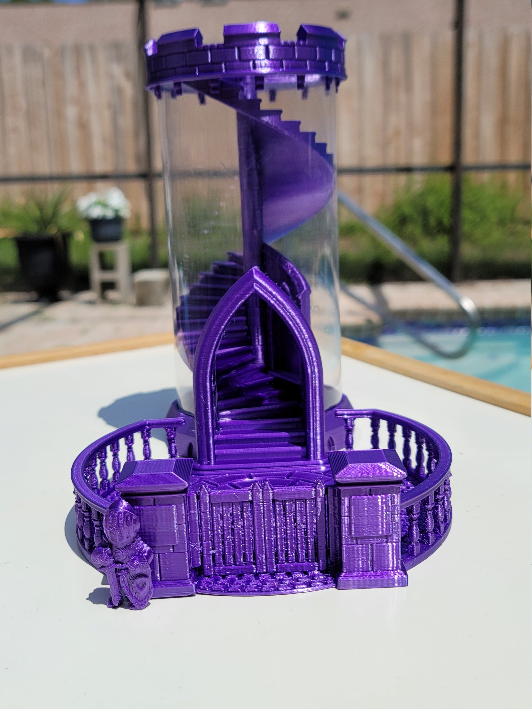 Spiral Staircase Dice Tower