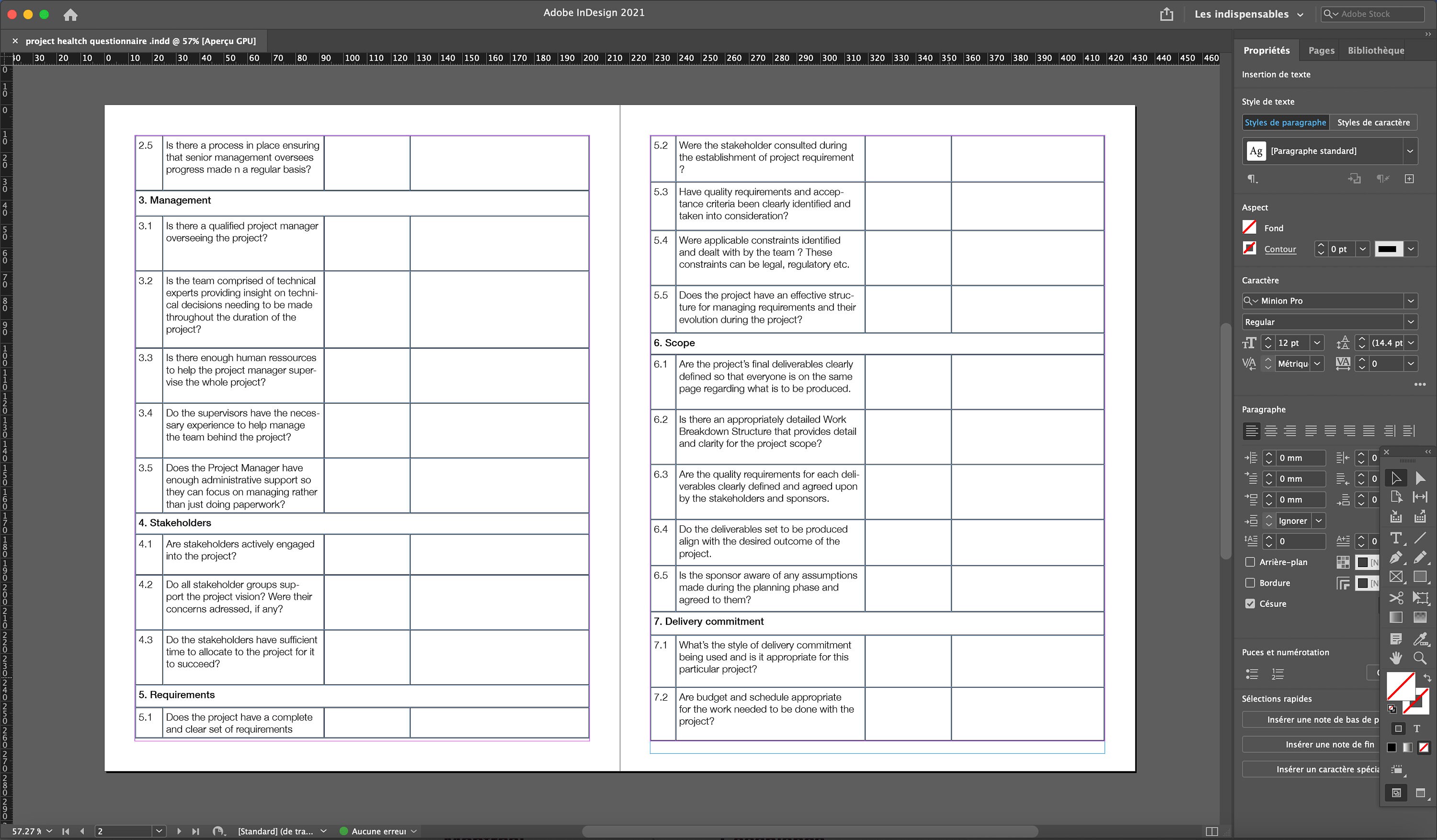 Project Status Questionaire Project Status Report Template | Health Check Questionnaire | Fillable ...