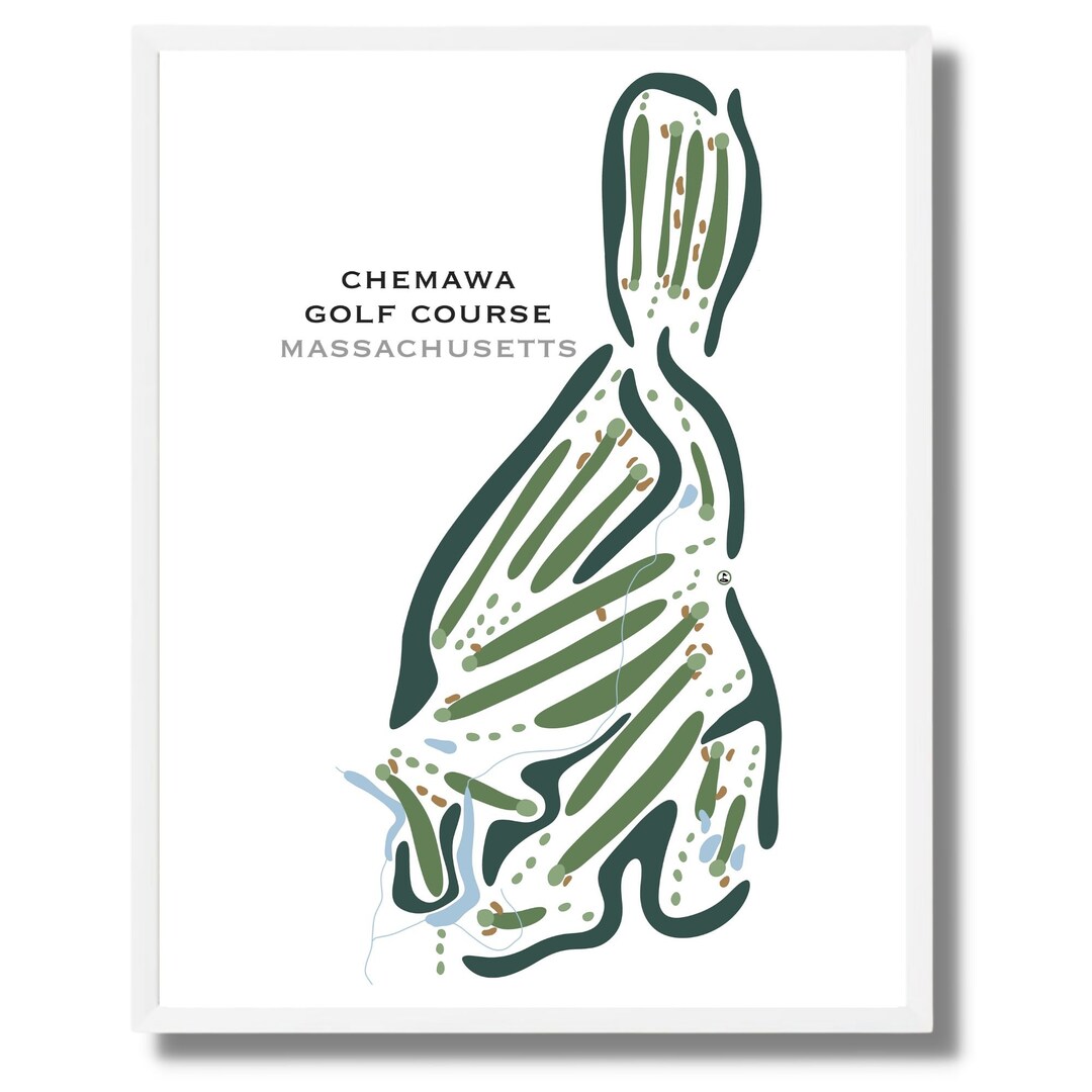 Chemawa Golf Course MA Golf Course Map Home Decor Golfer Etsy Chemawa Golf Course MA Golf Course Map Home Decor Golfer Etsy