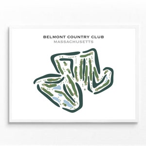 Belmont Country Club, MA | Kunstdruck, Golf Karte, Golf Karte, Golf Karte, Geschenk für Ihn, Score Karte, Karte für Ihn, Geschenk für Ihn